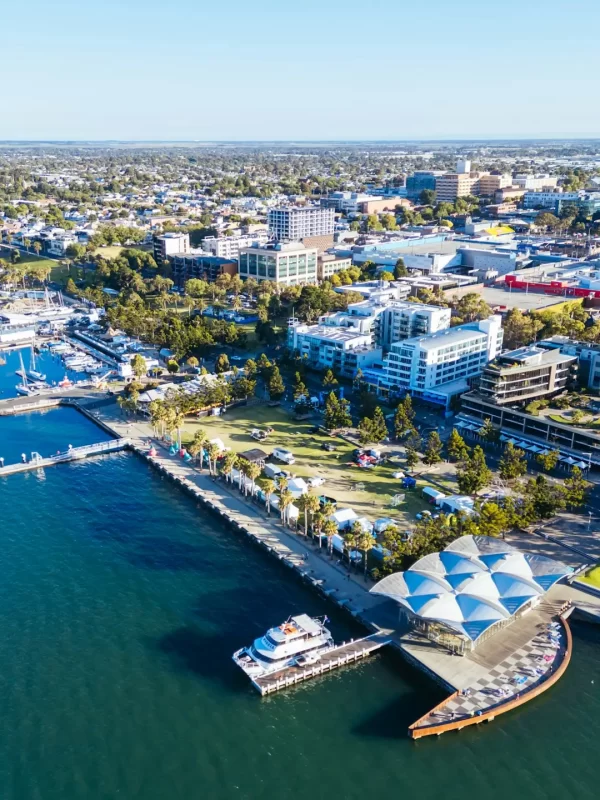 Geelong Waterfront and CBD in Australia